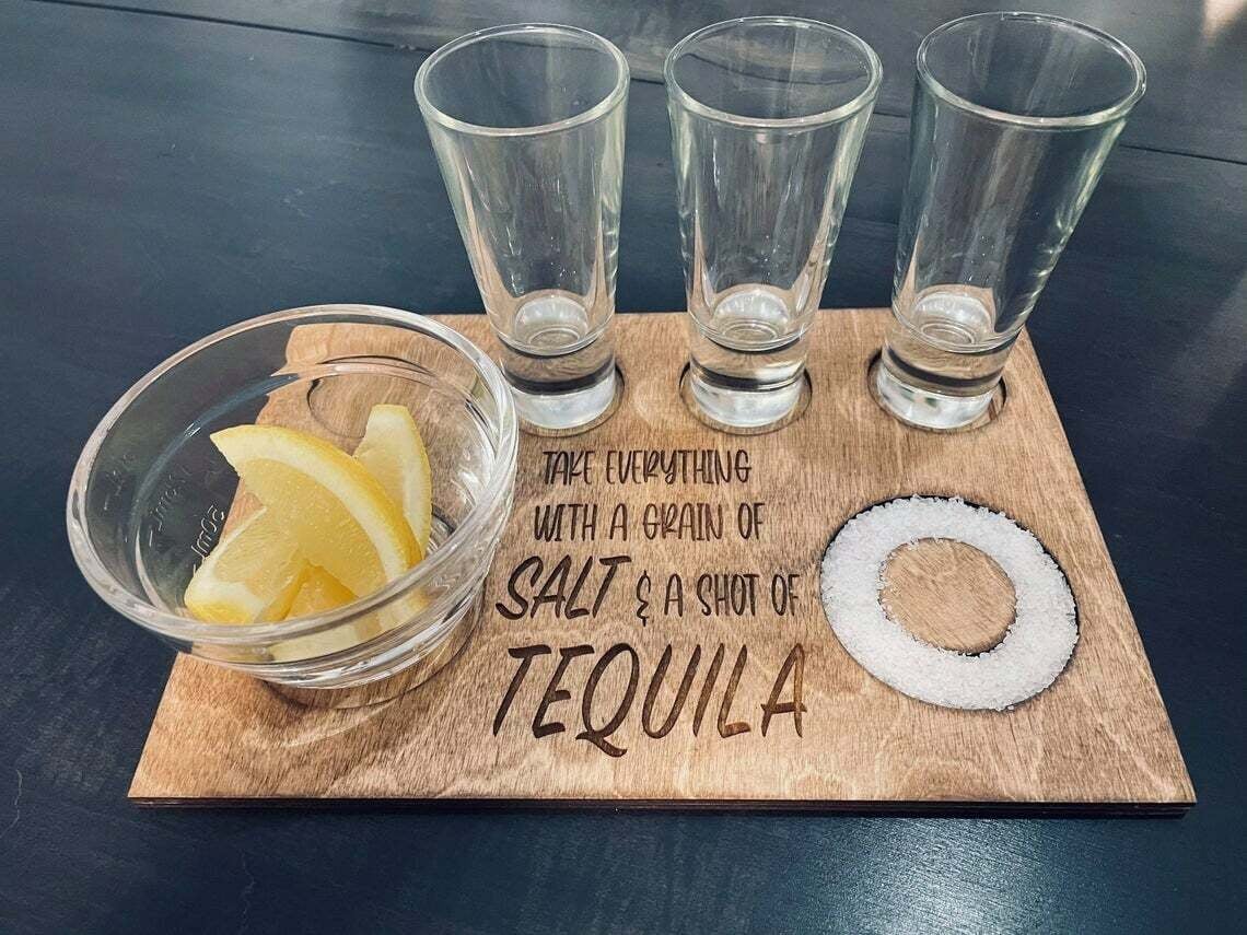 Tequila Shot Board Sugarcane Market Boutique & Gifts
